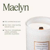 LA JOLIE MUSE Maelyn - Gardenia & Ylang Ylang 19oz Candle
