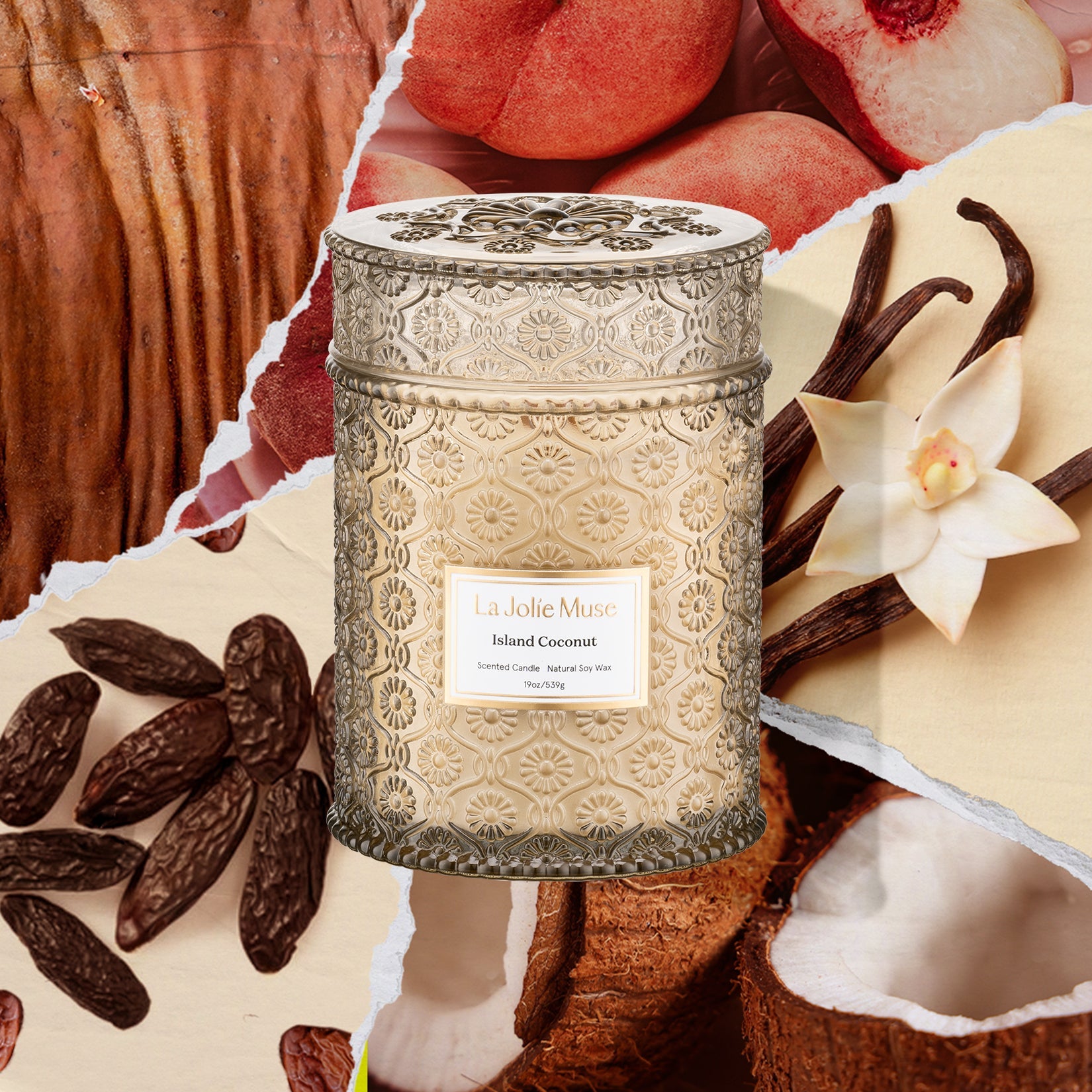 LA JOLIE MUSE Maelyn -  Island Coconut 19oz Candle