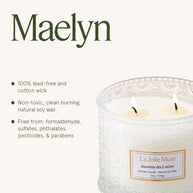 LA JOLIE MUSE Maelyn -  Jasmin Du Lotus 12oz Candle