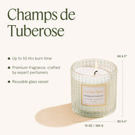 LA JOLIE MUSE Marvella - Champs De Tuberose 10oz Candle