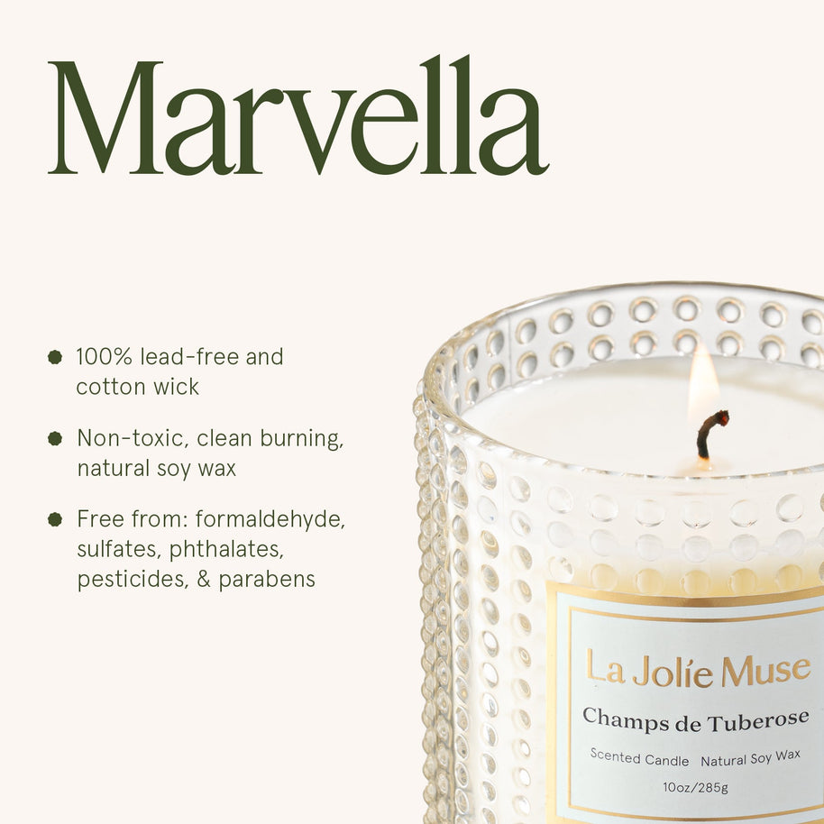 LA JOLIE MUSE Marvella - Champs De Tuberose 10oz Candle