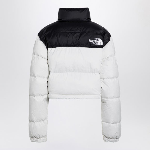 The North Face Down Jacket Nuptse Cropped White