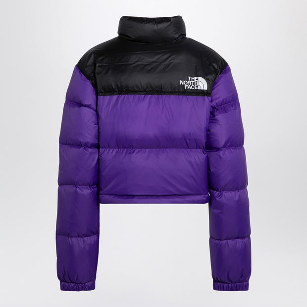 The North Face Down Jacket Nuptse Cropped Purple