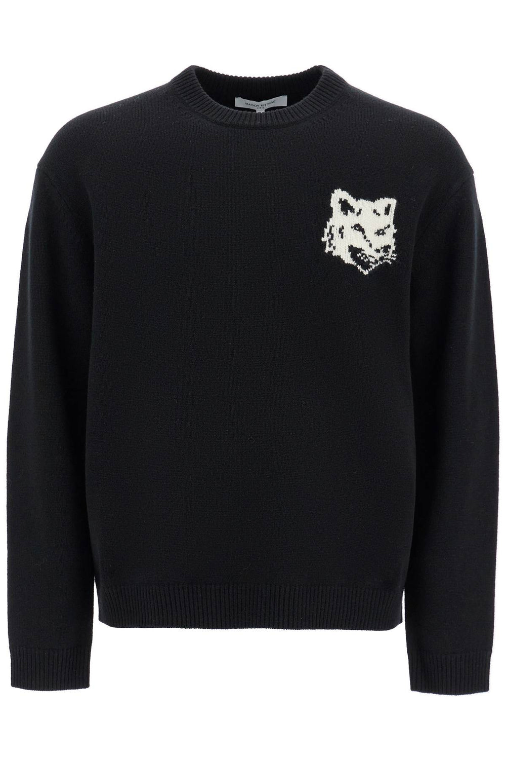 Maison Kitsune Fox Head Wool Sweater