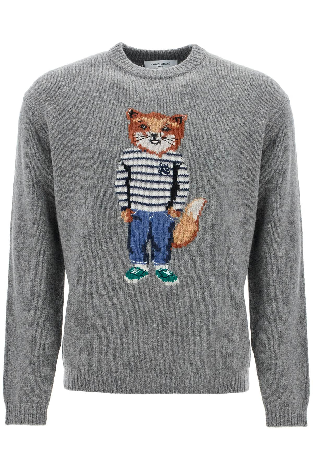 Maison Kitsune Dressed Fox Wool Sweater