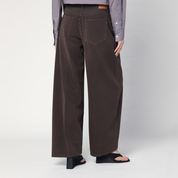 6397 Roomy Wide Brown Jeans