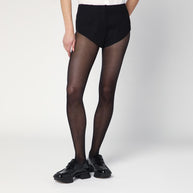 NAMACHEKO Black Mini Shorts In Wool Blend