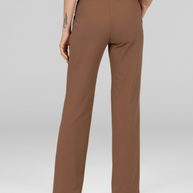 KiraGrace NINA STRAIGHT LEG PANT: DARK KHAKI