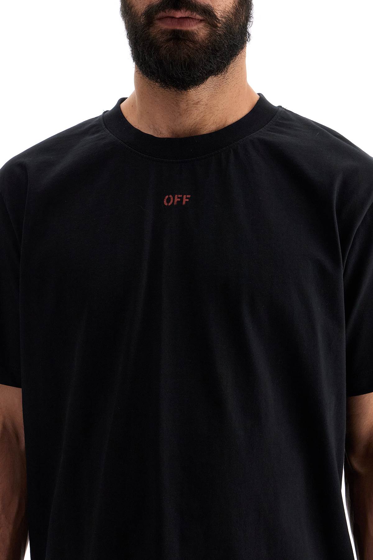 Off-White Cotton Jersey T-Shirt