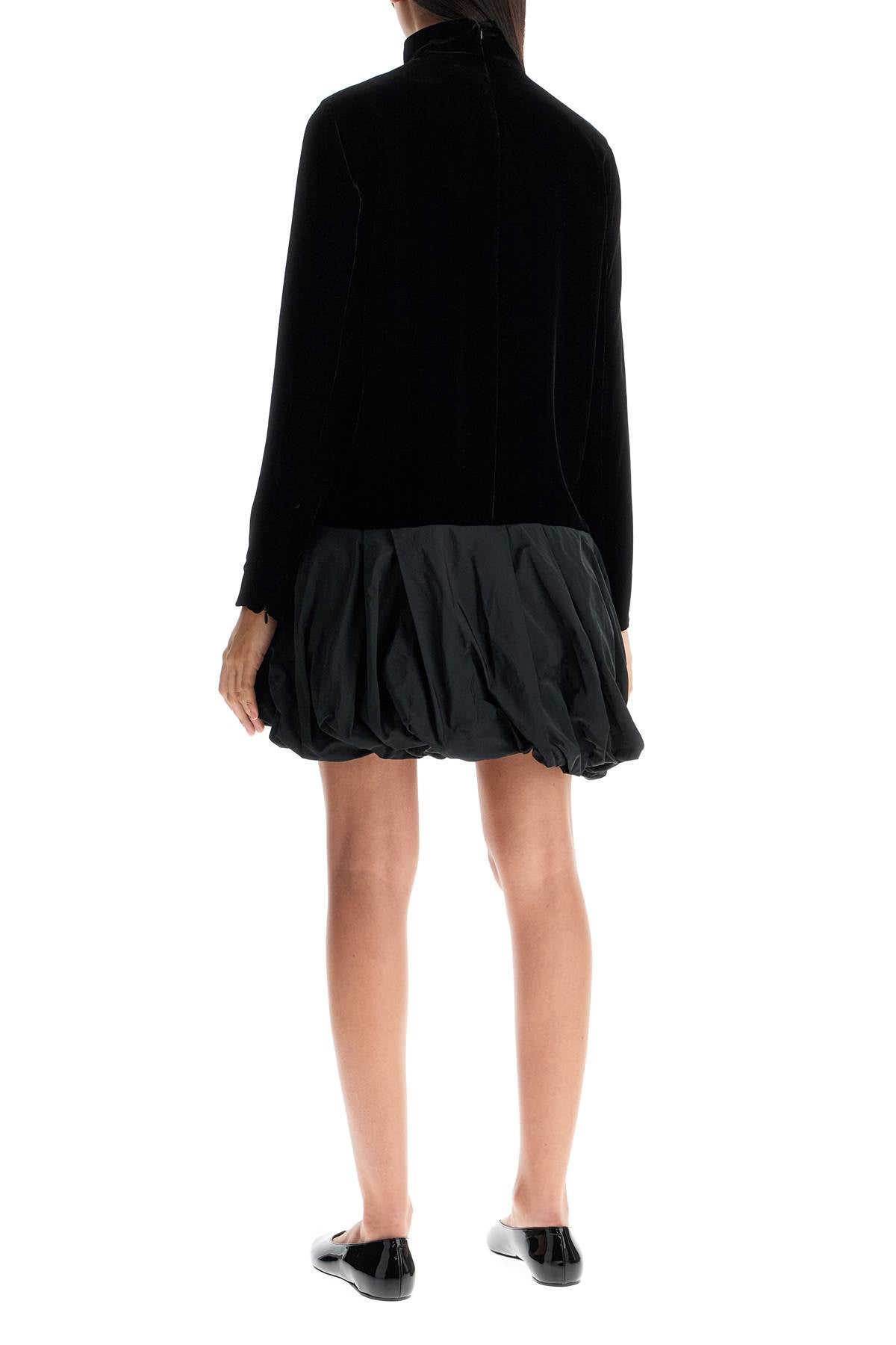 MAX MARA PIANOFORTE Velvet 'Osso' Short Dress