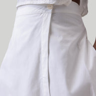 Reistor Overlap Midi Skirt in White