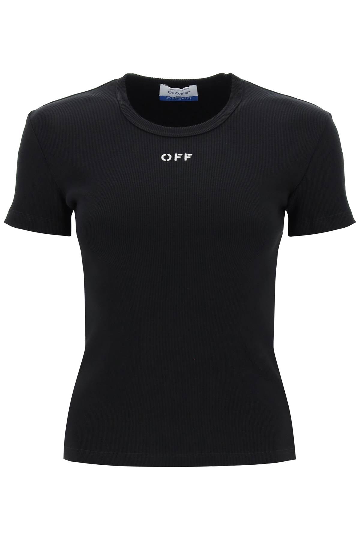 Off-White Off Stamp Ribbed T-Shirt