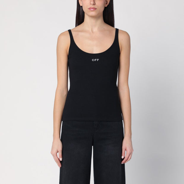 Off White Off-White™ Black Tank Top With Logo