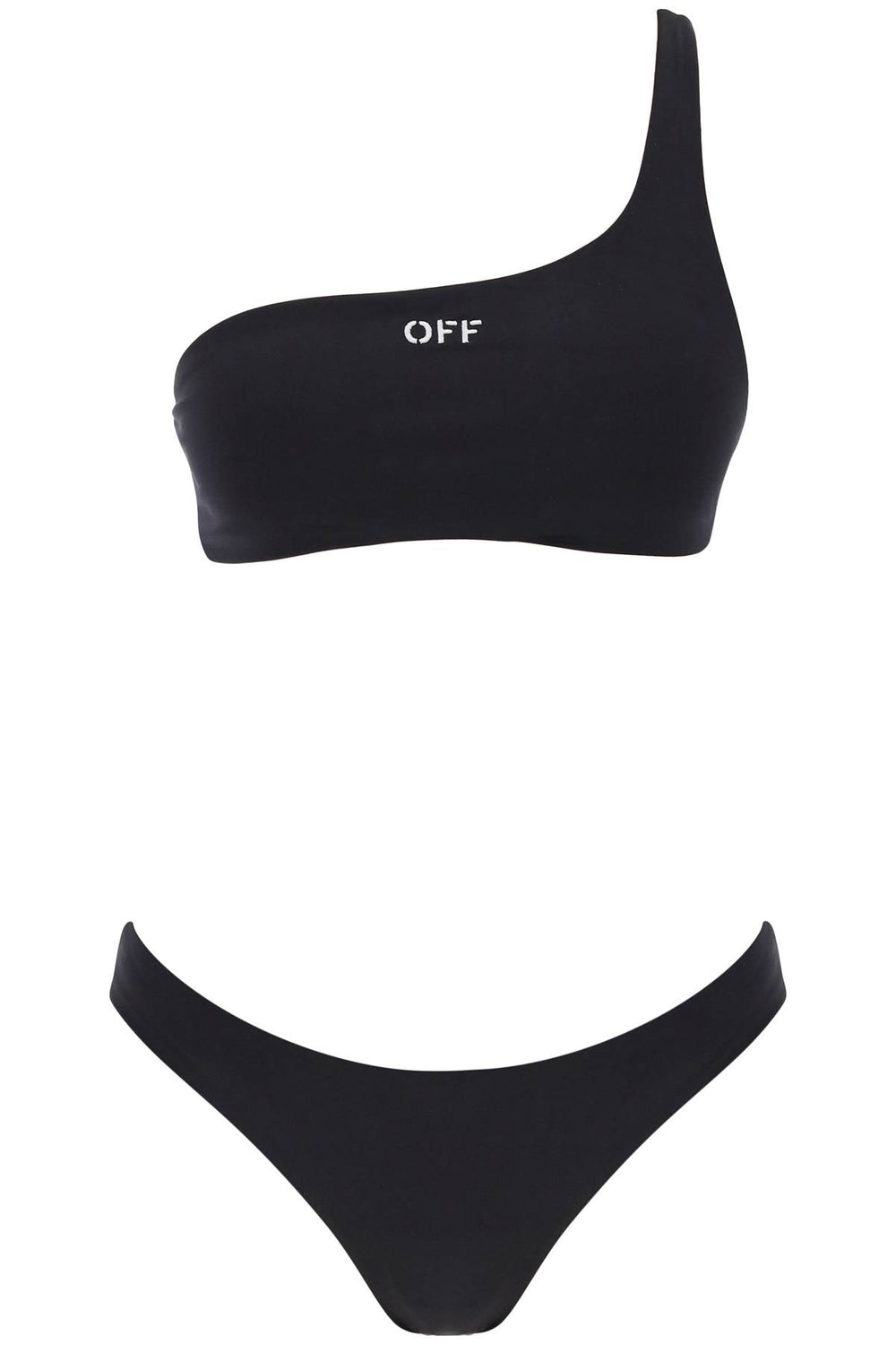 Off-White Embroidered Logo Bikini Set