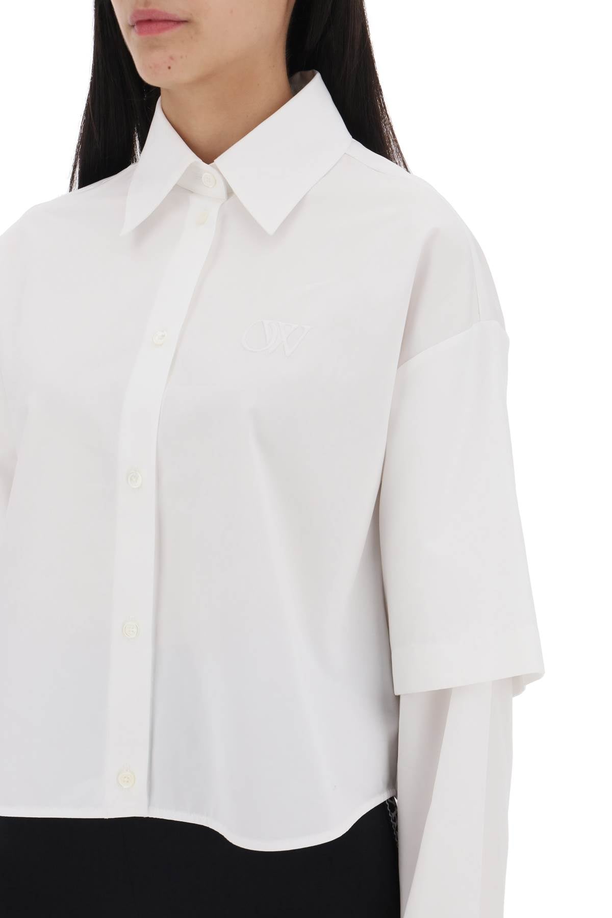 Off-White Cotton Poplin Shirt