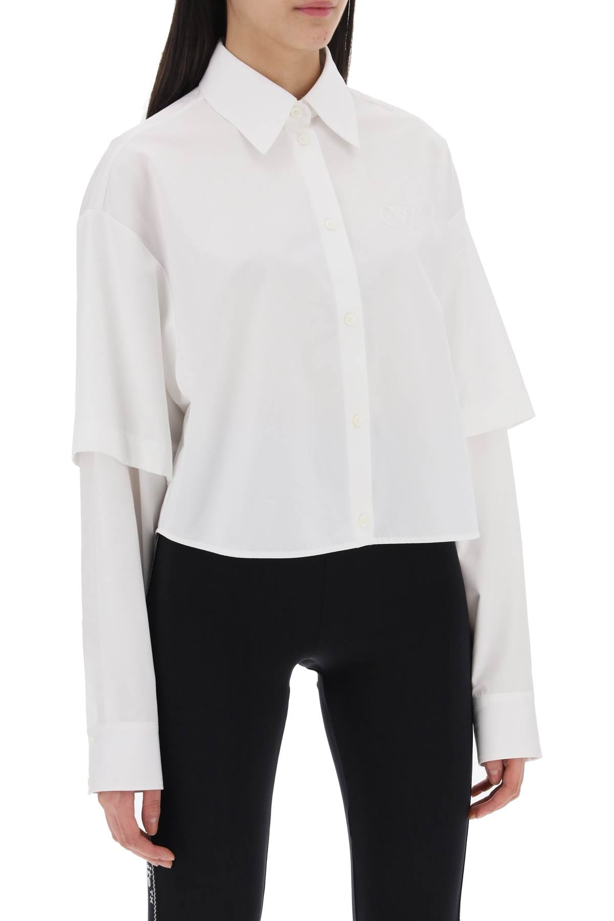 Off-White Cotton Poplin Shirt