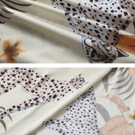 Ulivary Orange Leopard Kimono Robe