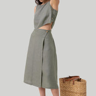 Reistor Breezy Hemp Summer Set in Dark Green