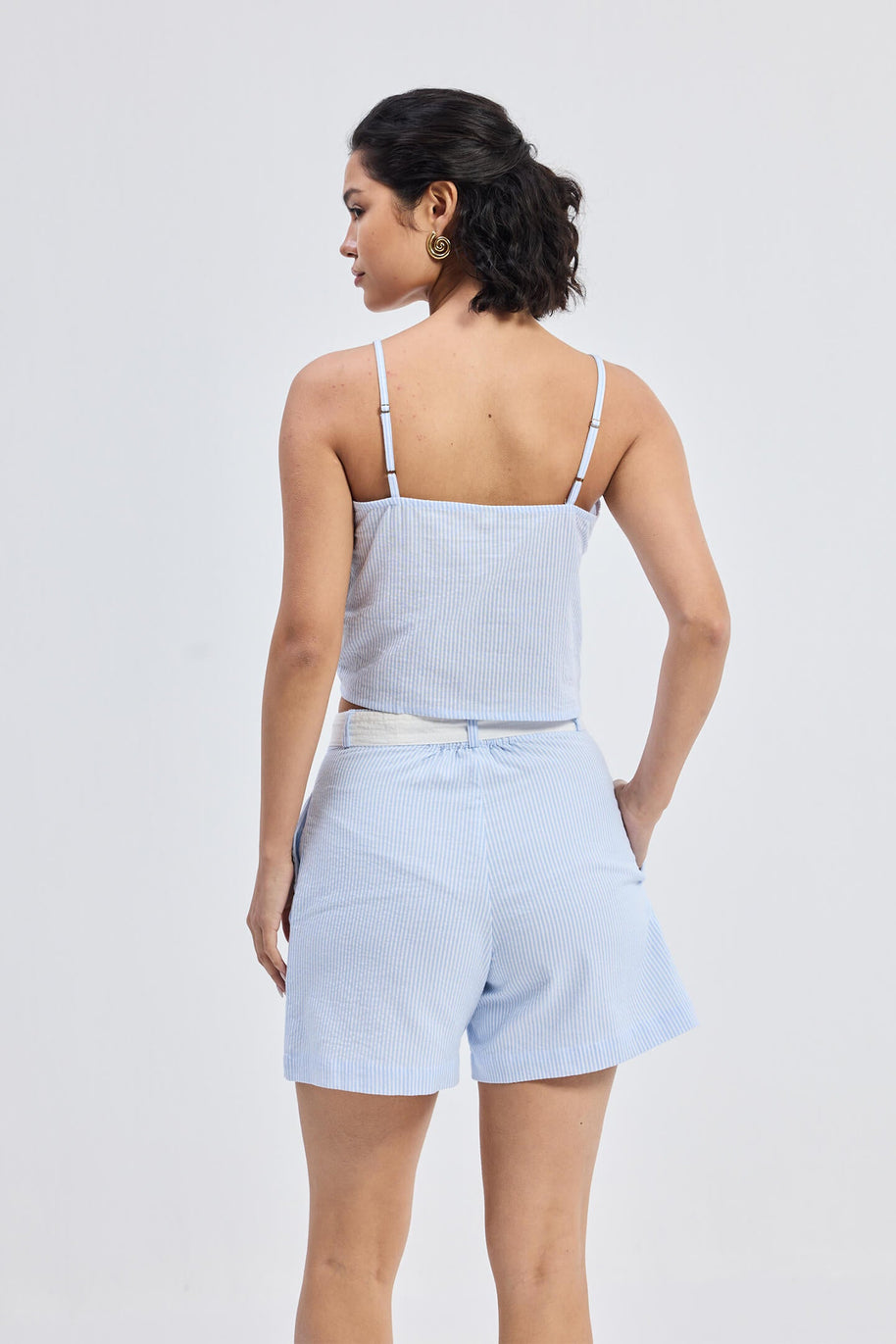 Reistor Regular Fit Shorts in Stripes