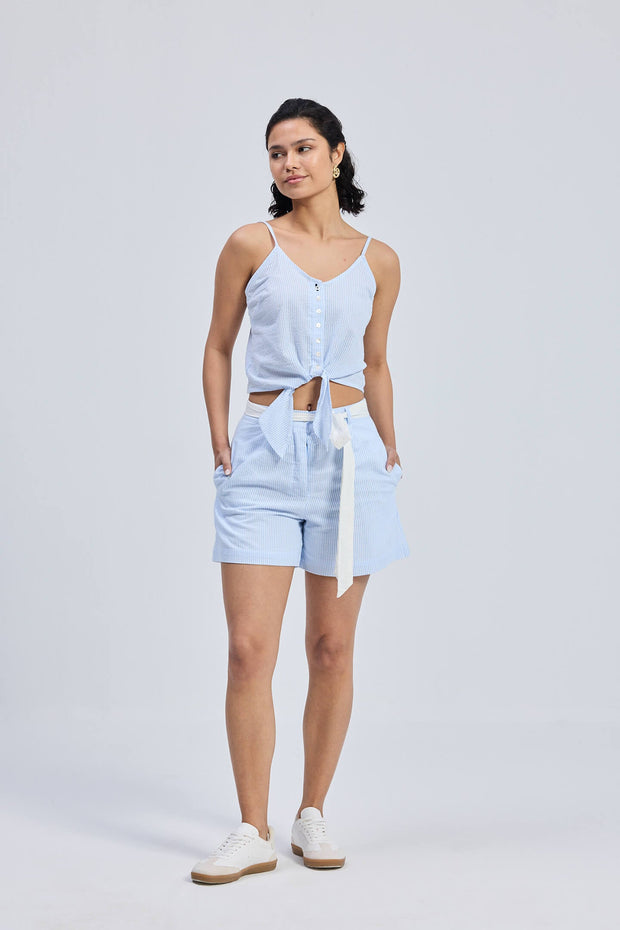 Reistor Regular Fit Shorts in Stripes