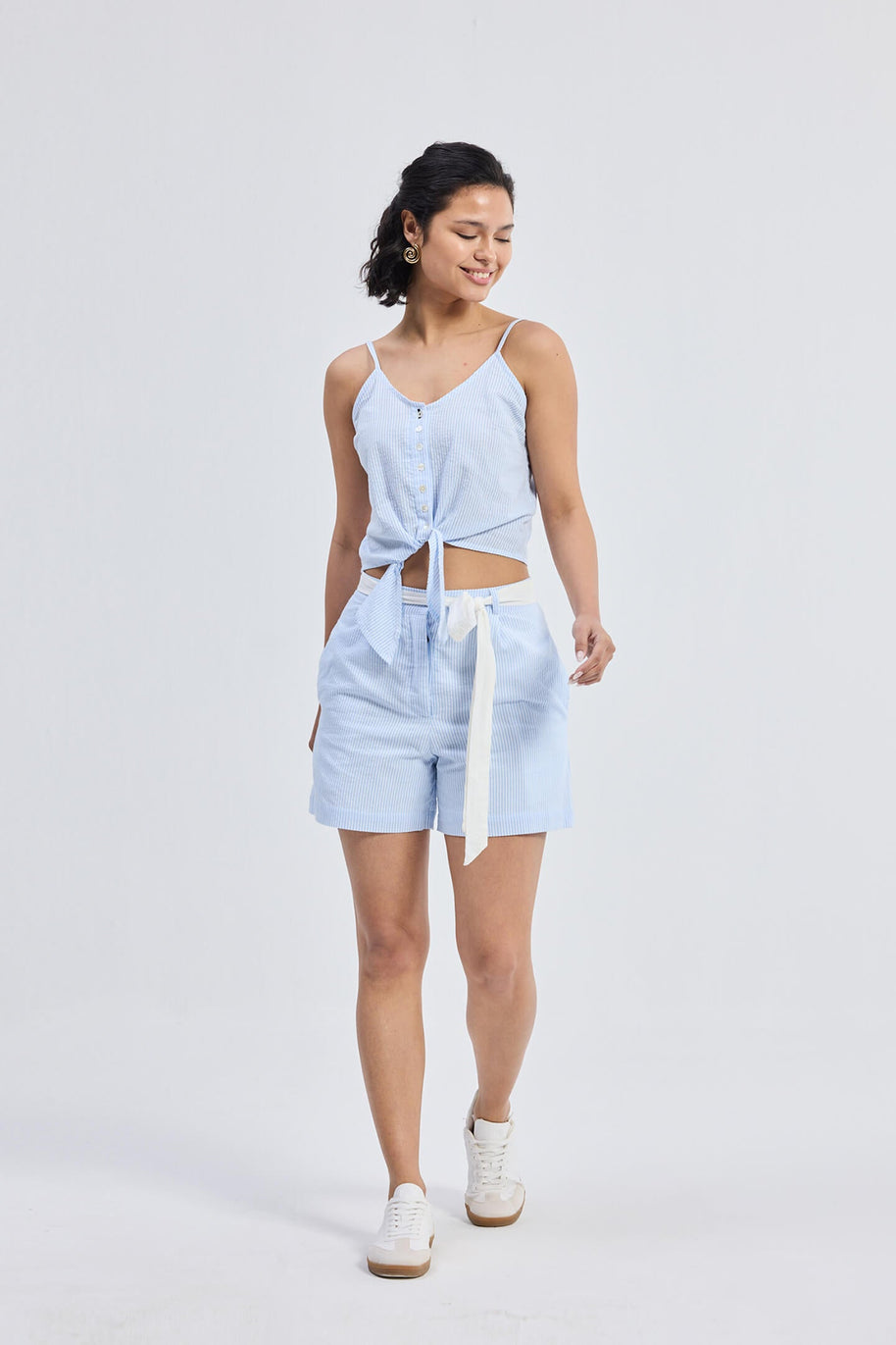 Reistor Regular Fit Shorts in Stripes