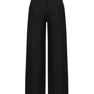 The Handloom Lucid Flow Tie Pants - Black