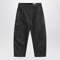 LEMAIRE Shiny Brown Denim Pants