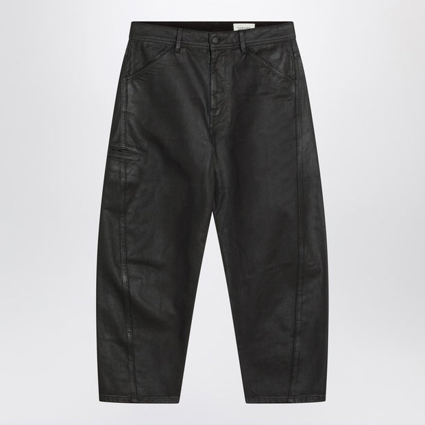 LEMAIRE Shiny Brown Denim Pants