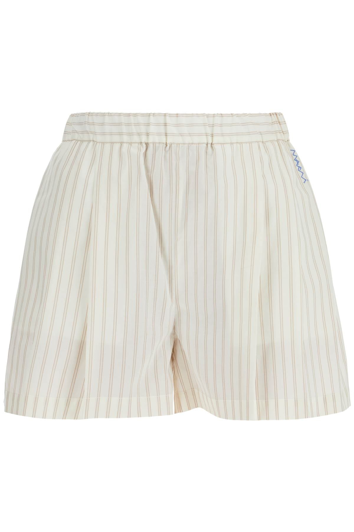 Marni Pleated Pinstripe Shorts