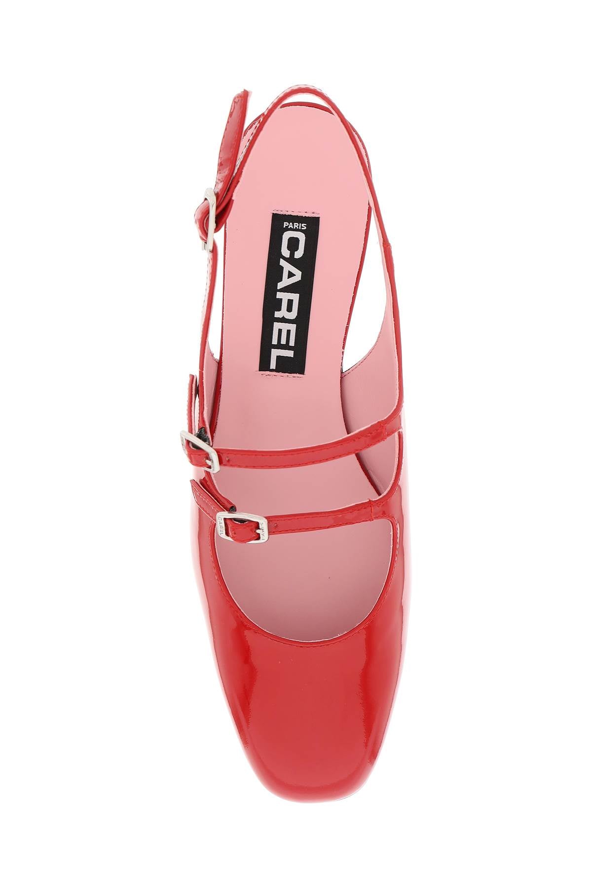 Carel patent Peche Mary Jane Slingback Pumps