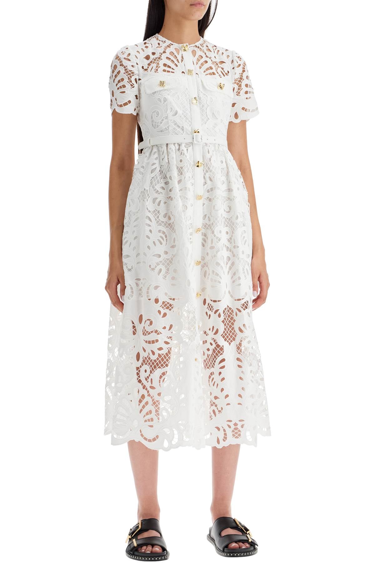 Self Portrait Lace Midi Dress