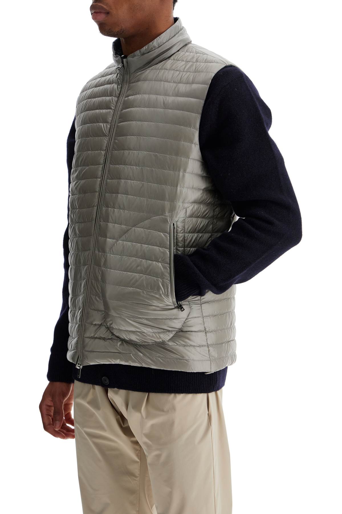 HERNO Reversible Black Polyamide Down Vest