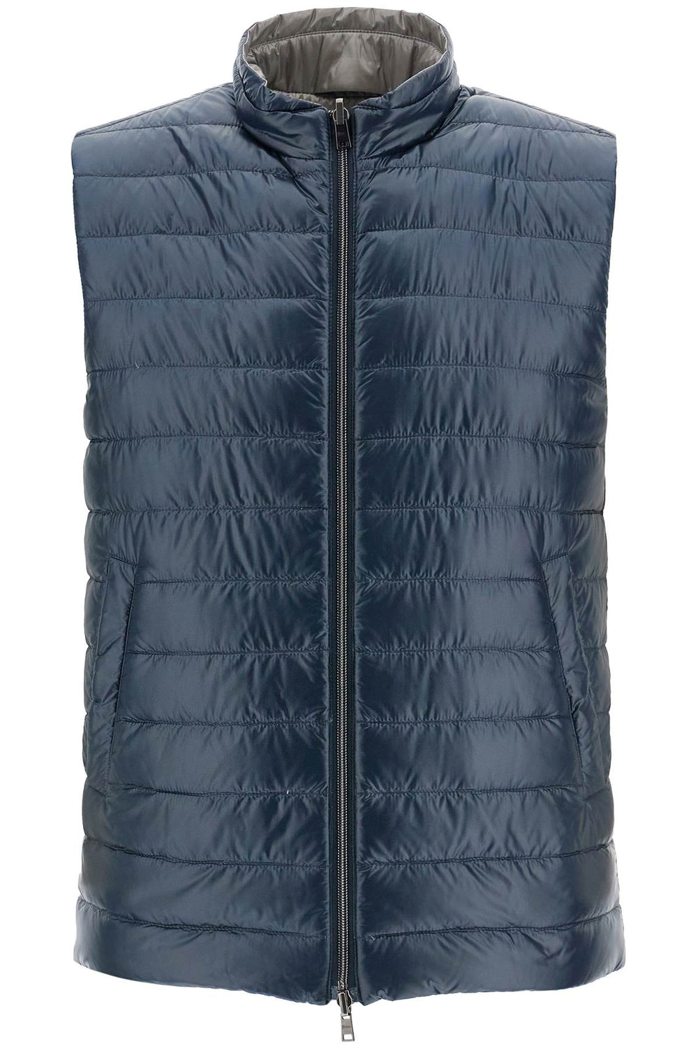 HERNO Reversible Black Polyamide Down Vest