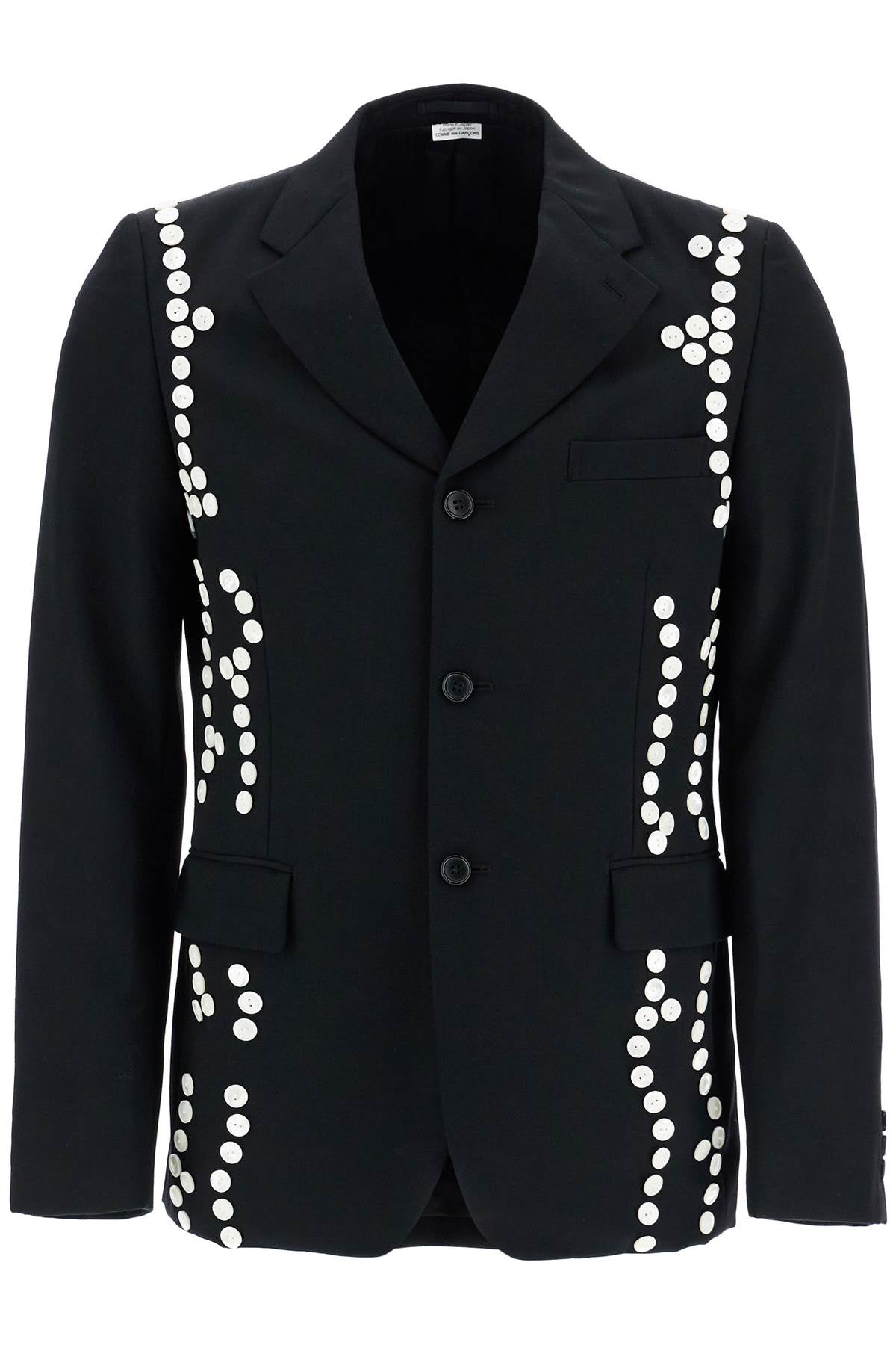 Comme Des Garcons Homme Plus Single-breasted Jacket With Decorative Buttons