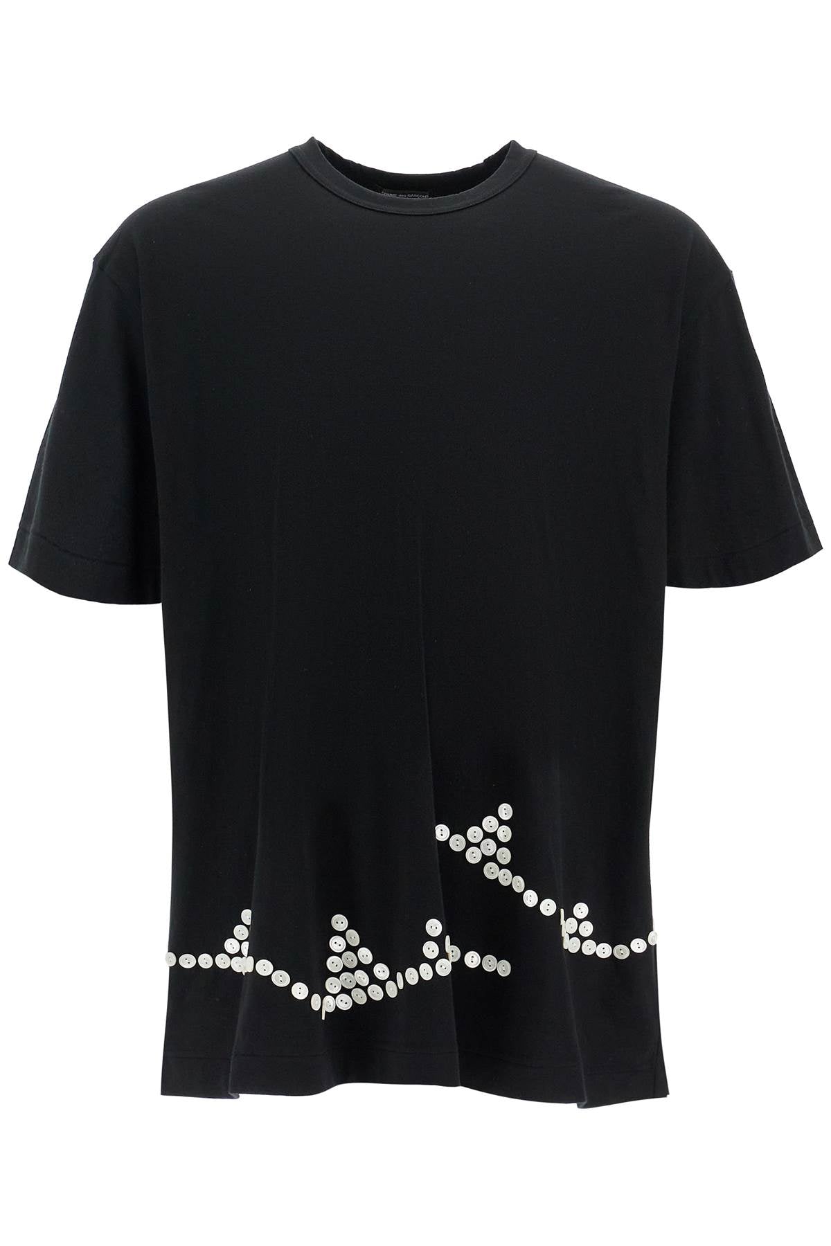 Comme Des Garcons Homme Plus Embroidered Button T-Shirt