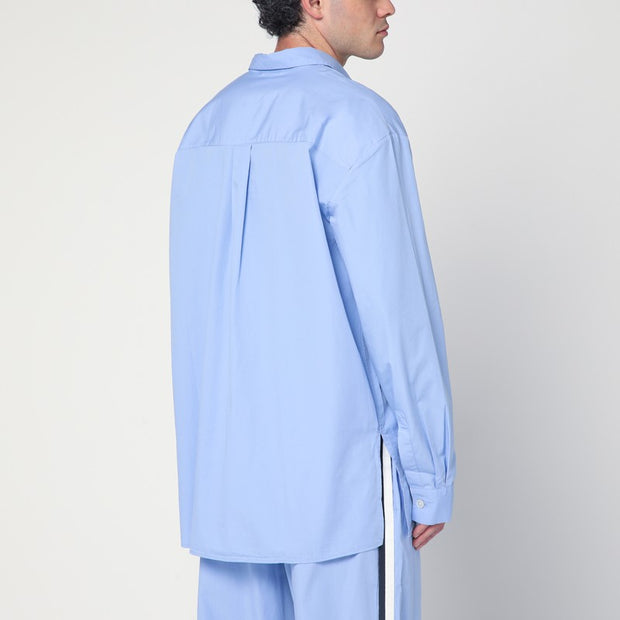 Tekla Cornflower Blue Pyjama Shirt