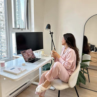 Ulivary Lapel Pajama Set 3 Pcs