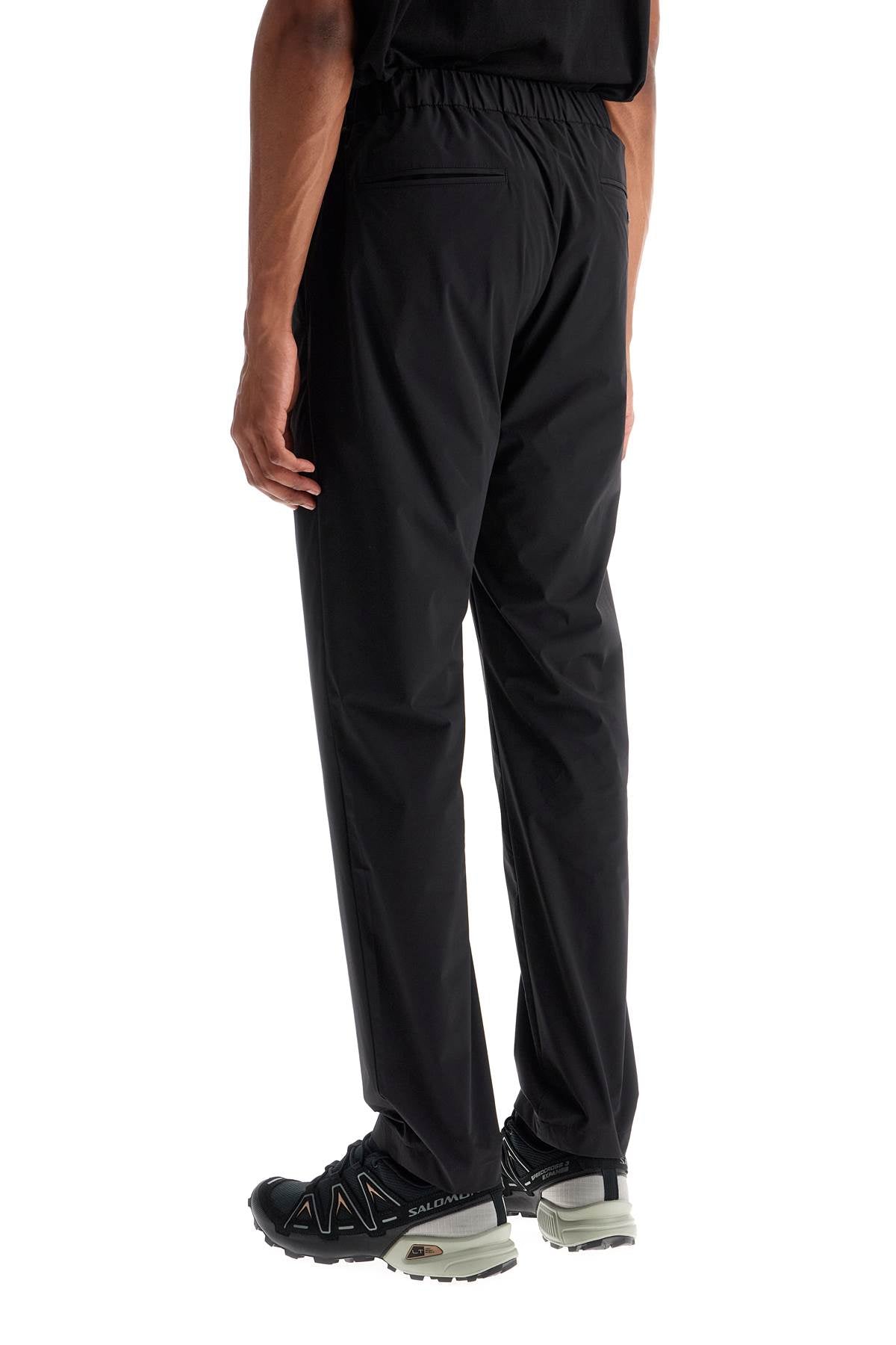 HERNO High-waisted Black Nylon Pants