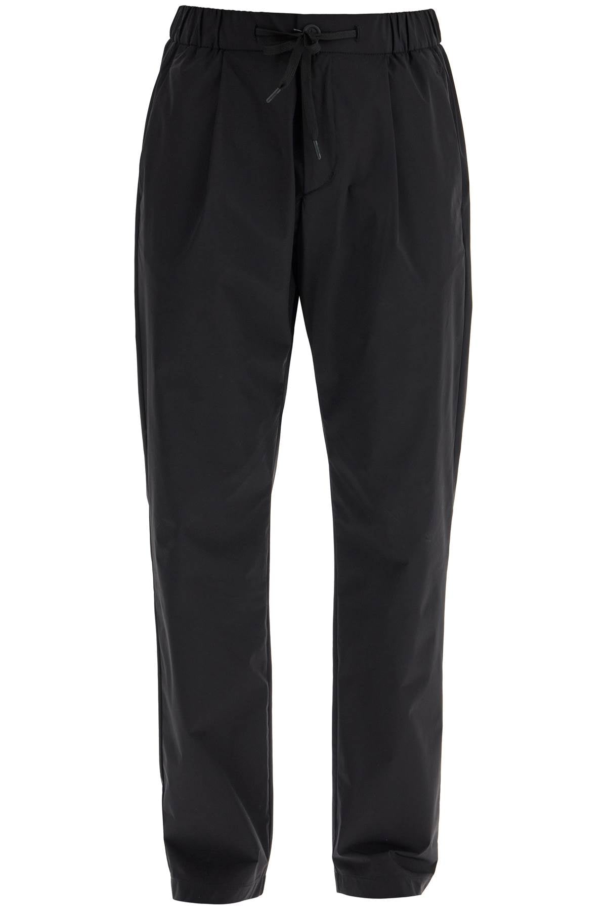 HERNO High-waisted Black Nylon Pants