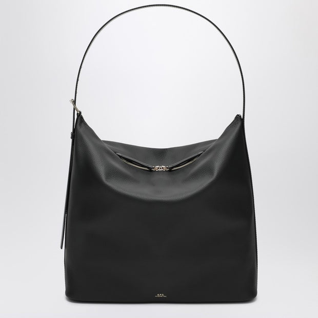 A.P.C. Large Vera Bag In Black Leather