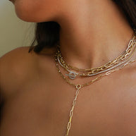 Zoe Lev 14k Gold Large Open Link Chain With Diamond Toggle Necklace