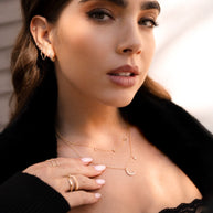 Zoe Lev Pave Diamond Moon And Star Necklace