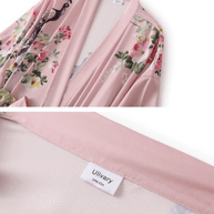 Ulivary Peacock Pink Kimono Robe