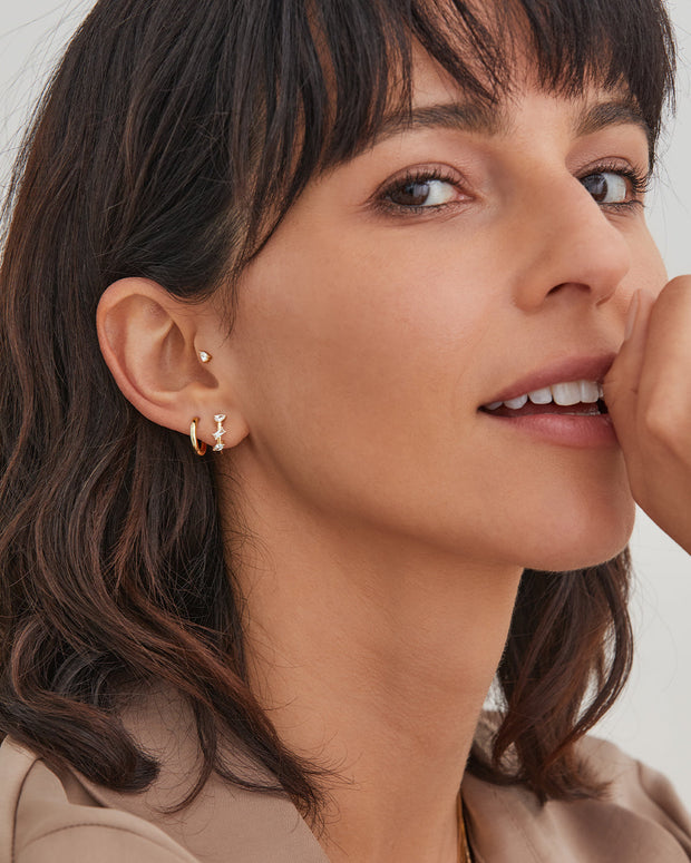 Zoe Lev 14K Gold Small Huggie Earrings