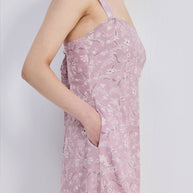 Reistor Perfect Floral Maxi with Tapered Straps in Pink