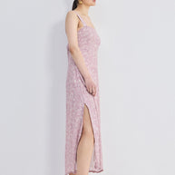 Reistor Perfect Floral Maxi with Tapered Straps in Pink