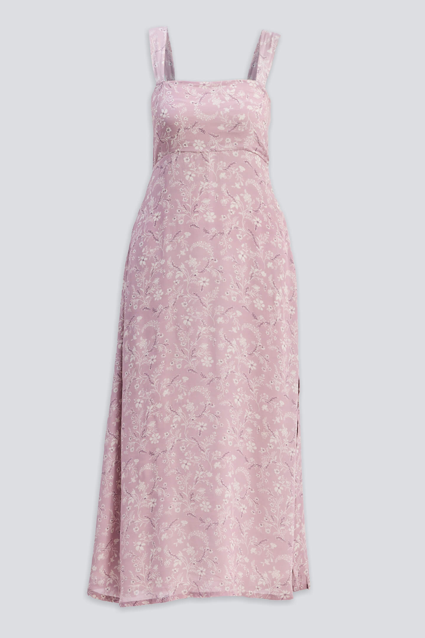 Reistor Perfect Floral Maxi with Tapered Straps in Pink