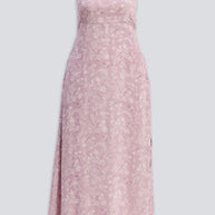 Reistor Perfect Floral Maxi with Tapered Straps in Pink