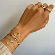 Zoe Lev Large Bezel Diamond Bracelet