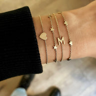Zoe Lev 14k Gold Heart Bracelet